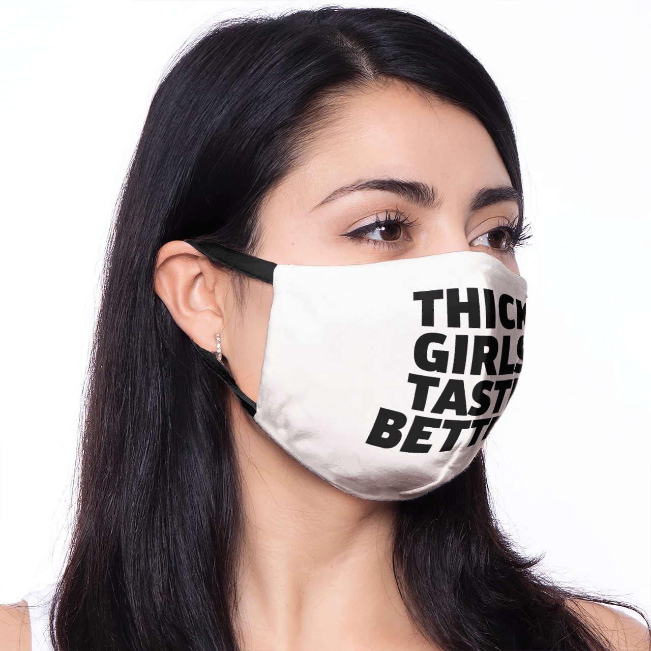 THICK GIRLS TASTE BETTER BLACK MASK