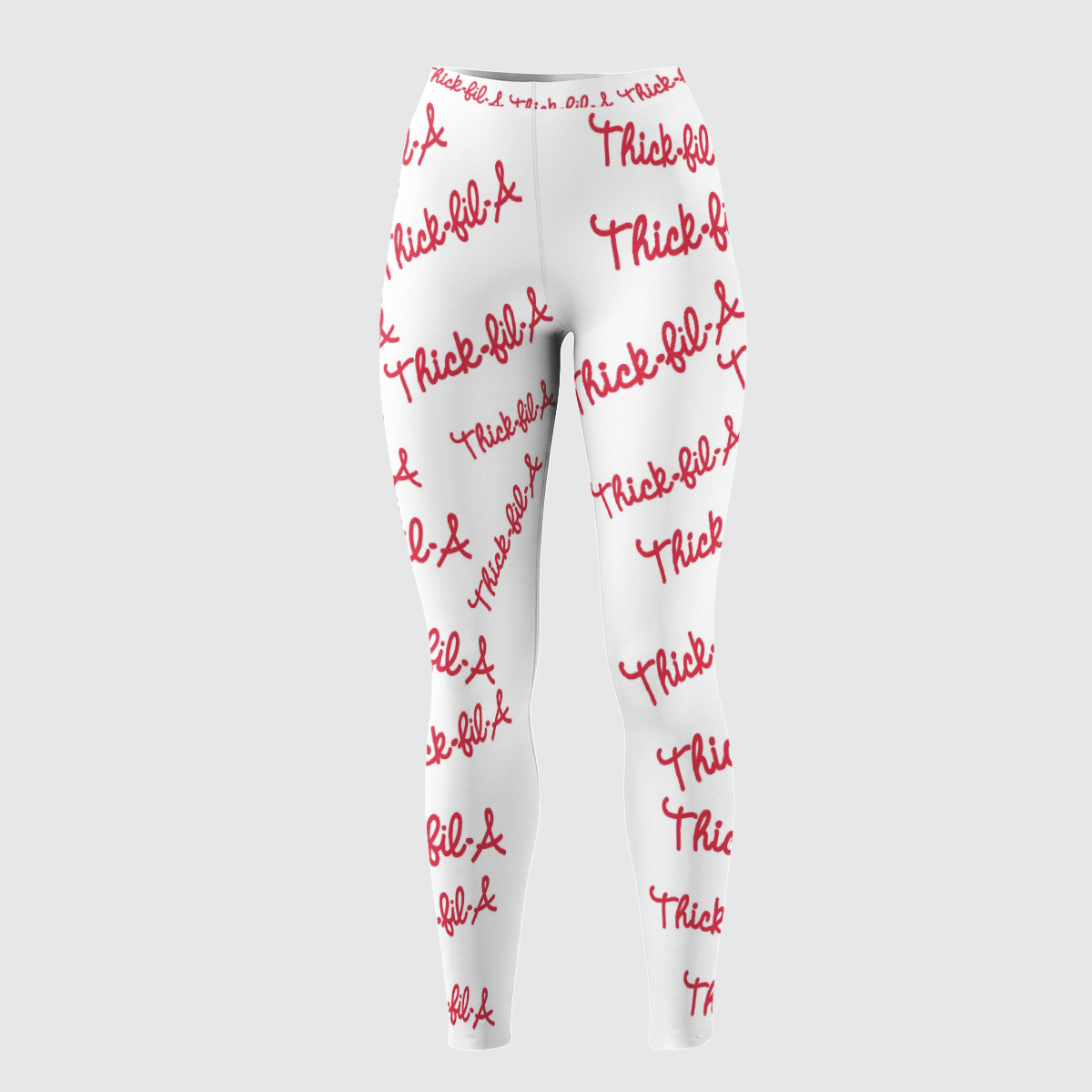 THICK FIL A WHITE LEGGINGS