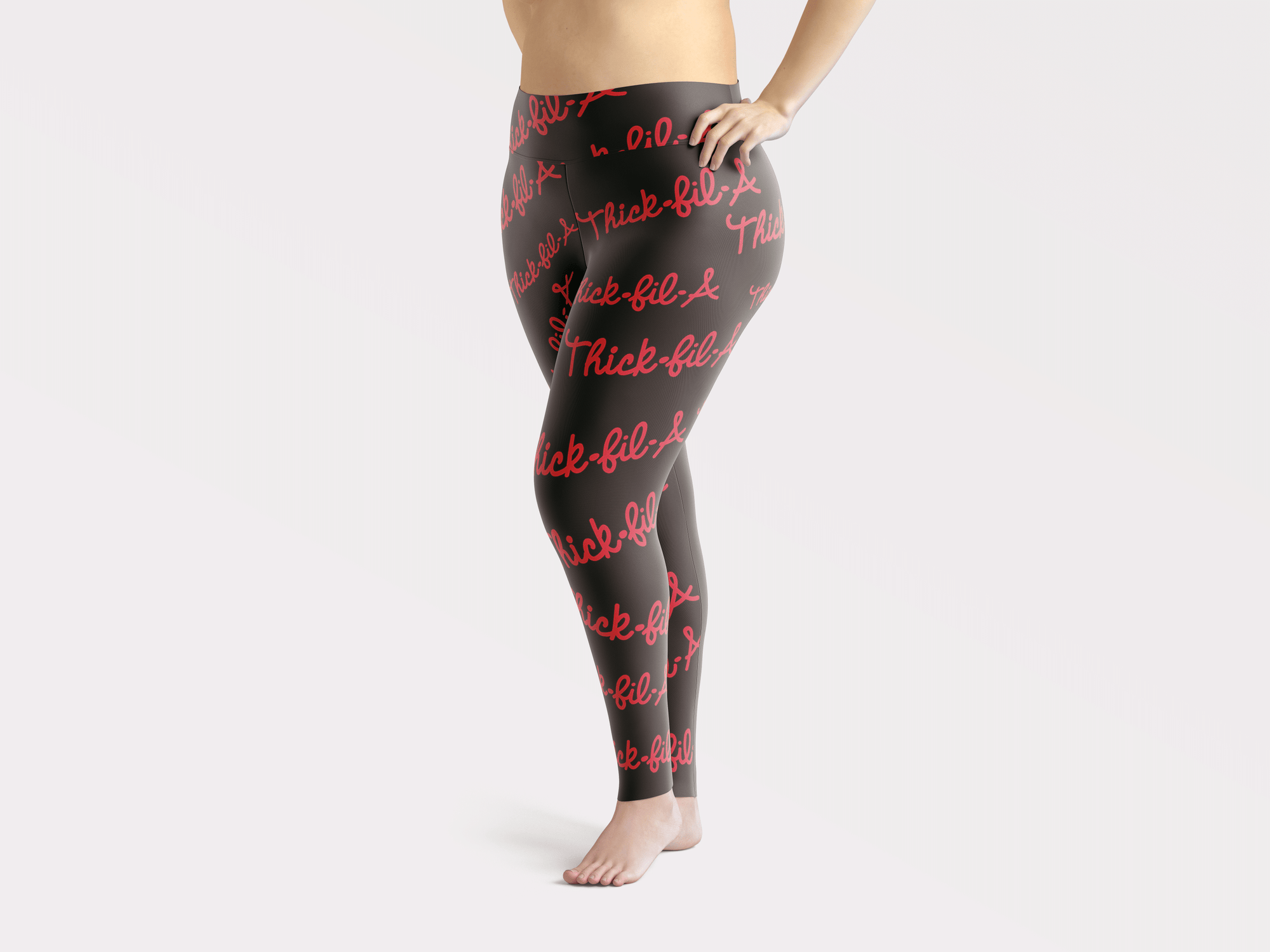 THICK FIL A BLACK LEGGINGS