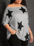 Star Print Batwing Sleeve Tee (Size US12 - US34)