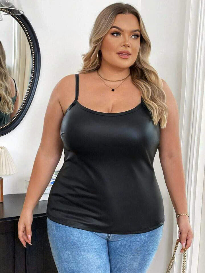 PU Leather Cami Top 19081