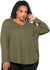 Plus Solid V Neck Tee CS7011 (Size US22 - US34)