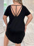 Casual Backless Round Hem Sleep Dress 12071