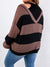Two Tone Cold Shoulder 2 In 1 Sweater CS1011