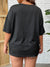 Car & Letter Graphic Lace Up Front Drop Shoulder Tee (Size US12 - US34)