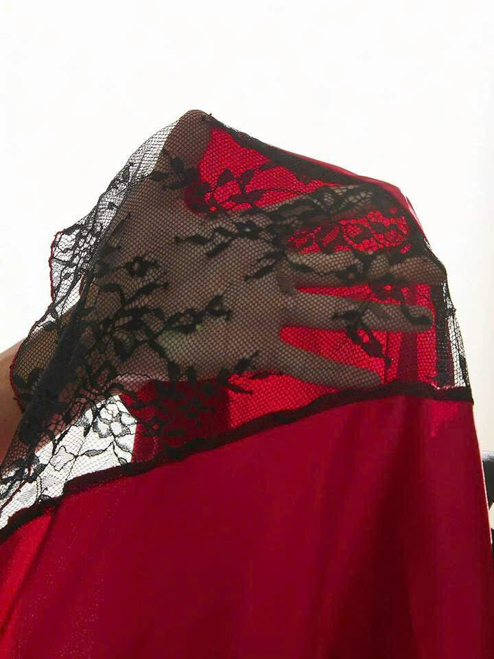 Backless Satin Lingerie 19092