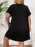 Casual Loose Moon Print Round Neck Short Sleeve Dress 6081
