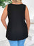 Solid Color Hollow Out Round Neck Tank Top 2906