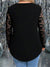 Elegant Lace Patchwork Long Sleeve T-Shirt 10101