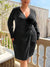O-ring Detail Wrap Hem Dress 9081