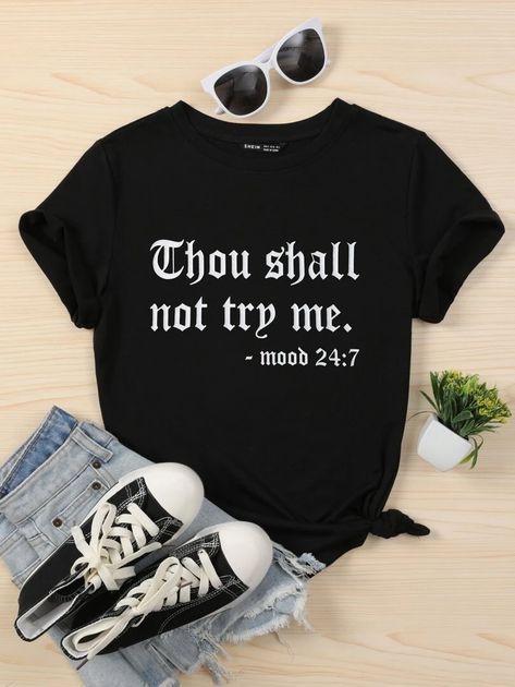 Plus Slogan Graphic Tee CS3108