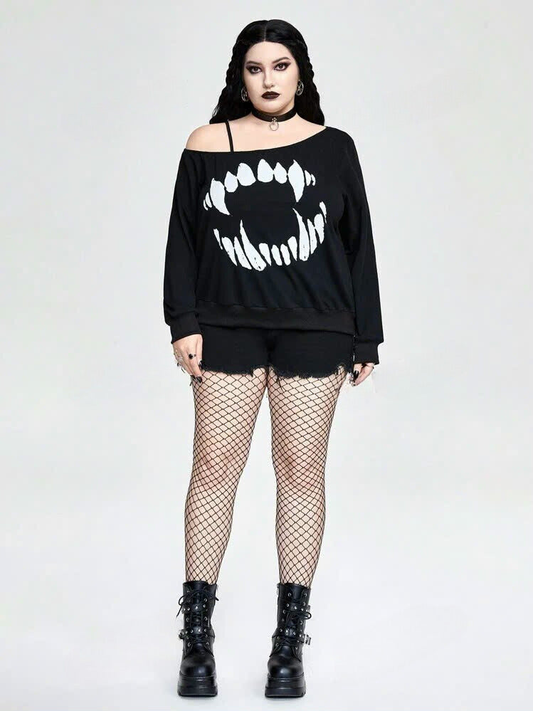 Long Sleeve Cotton Sweatshirt 24093