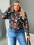 Halloween Print  Mesh Top 6092