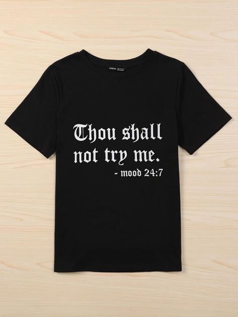 Plus Slogan Graphic Tee CS3108