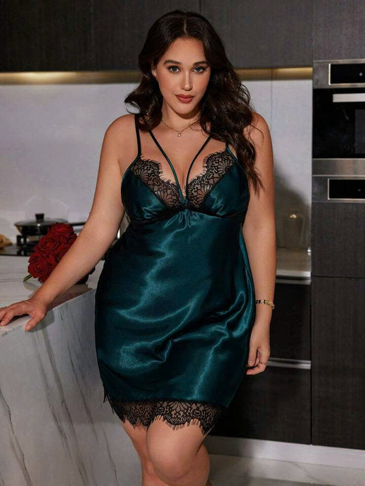 Satin Lingerie Dress 24092