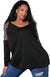Cut Out Shoulder Tee (Size US22 - US34)