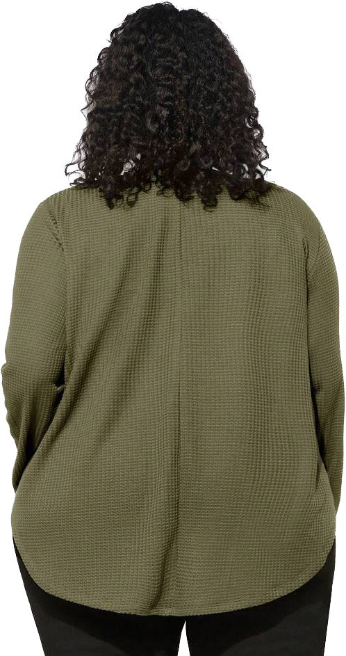 Plus Solid V Neck Tee CS7011 (Size US22 - US34)