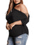 (Buy 1 Get 1 FREE) Plus Size Off Shoulder Top + Plus Size Crop Top (Pack of 2)