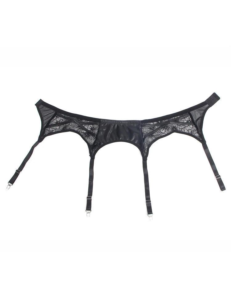 [Buy 1 Get 1 Free] Leather Belts Lingerie 15101 + Free Stockings
