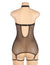 Sexy Mesh Leather Babydoll with Leg Ring 10102