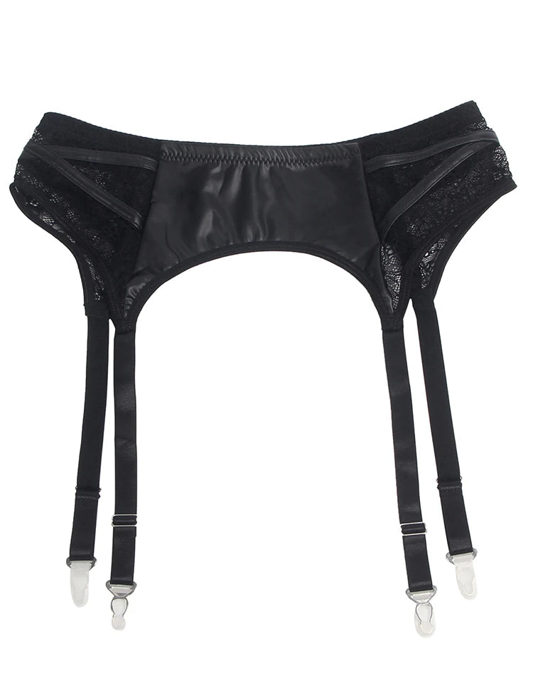 [Buy 1 Get 1 Free] Leather Belts Lingerie 15101 + Free Stockings