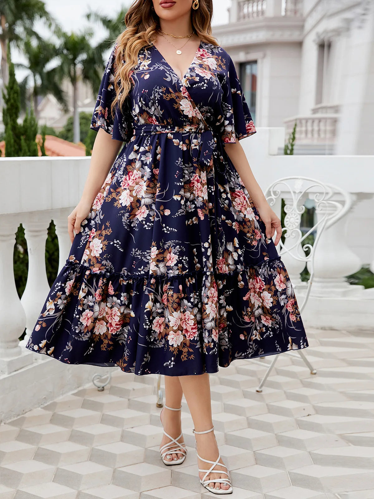 Swing A-line dress 1076