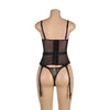 Body Corset Lingerie Bustier With Garter Belt CS1107