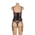 Body Corset Lingerie Bustier With Garter Belt CS1107