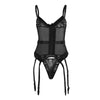 Body Corset Lingerie Bustier With Garter Belt CS1107