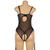 Black Leather Teddy Lingerie 1076