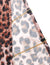 Floral Leopard Splicing Sleepwear Lingerie Set 19082