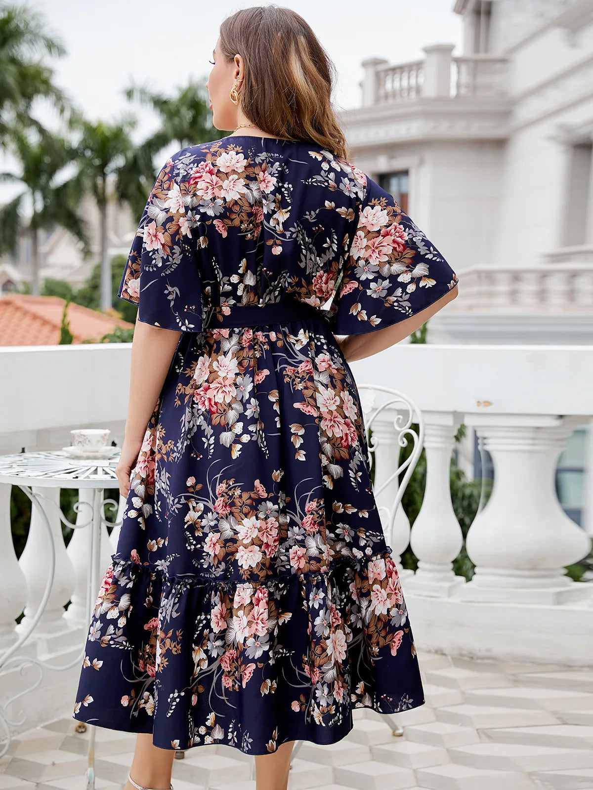 Swing A-line dress 1076