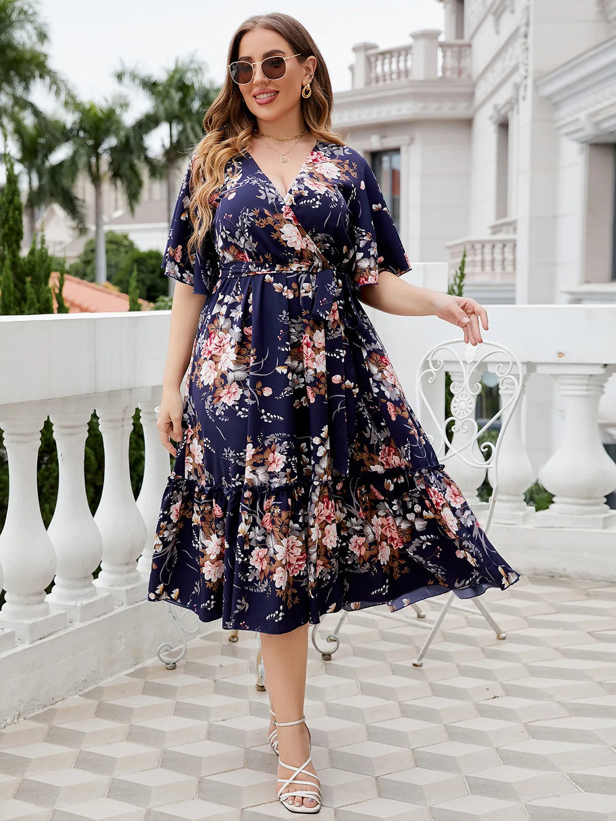 Swing A-line dress 1076
