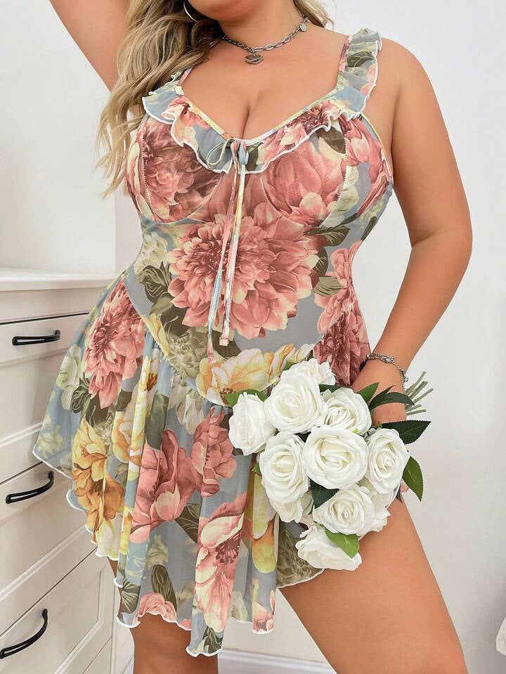 Floral Print Sleep Dress 1061
