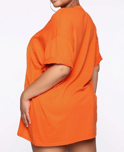 Plus Size T-Shirt Dress Big Girls Graphic CS1109