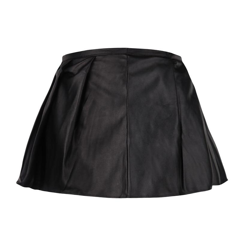 PLUS SIZE FAUX LEATHER CORSET DRESS CS112