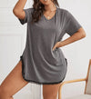 Contrast Mesh And Lace Night Dress CB1228