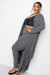 Bubbled Hem Waterfall Cardigan CV9011