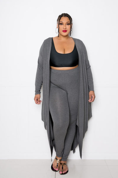 Bubbled Hem Waterfall Cardigan CV9011