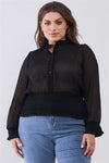 Button-down Polka Dot Blouse CT0806