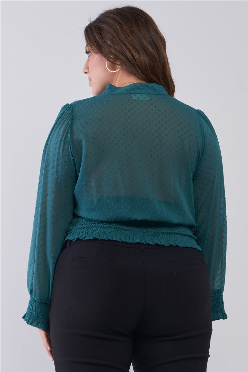 Button-down Polka Dot Blouse CT0806