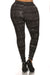 Plus Size Tie Dye Print, Full Length Leggings In A Fitted Style With A Banded High Waist.