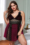 LACE SEXY DRESS V NECK + G - STRING CS2603