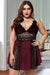 LACE SEXY DRESS V NECK + G - STRING CS2603