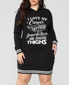Curvestyles Hoodie Dress CS2011