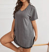 Contrast Mesh And Lace Night Dress CB1228
